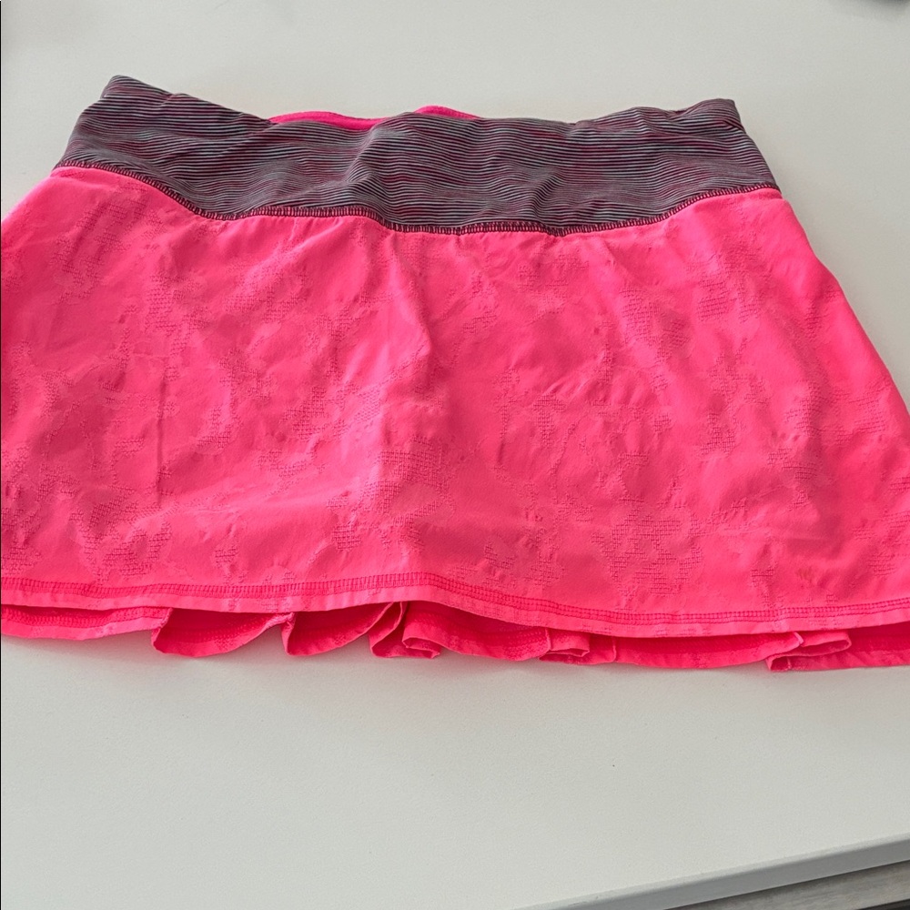 lululemon athletica Pink Skirt with Gray Waistband